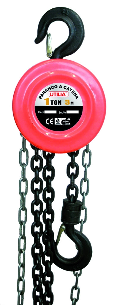 Utilia PARANCO A CATENA Portata 1000 Kg catena mt.3