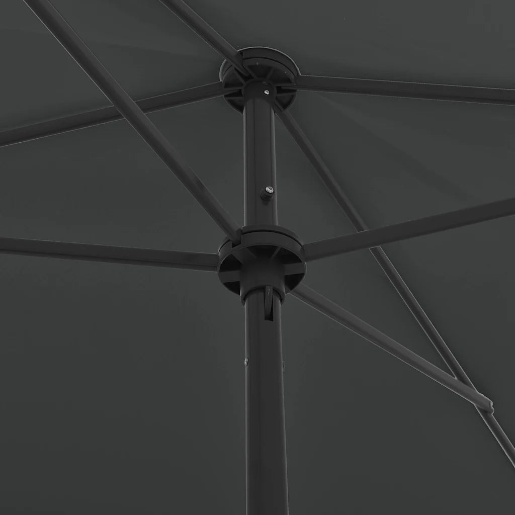 Ombrello | Parasolne da Spiaggia Antracite 200x125 cm