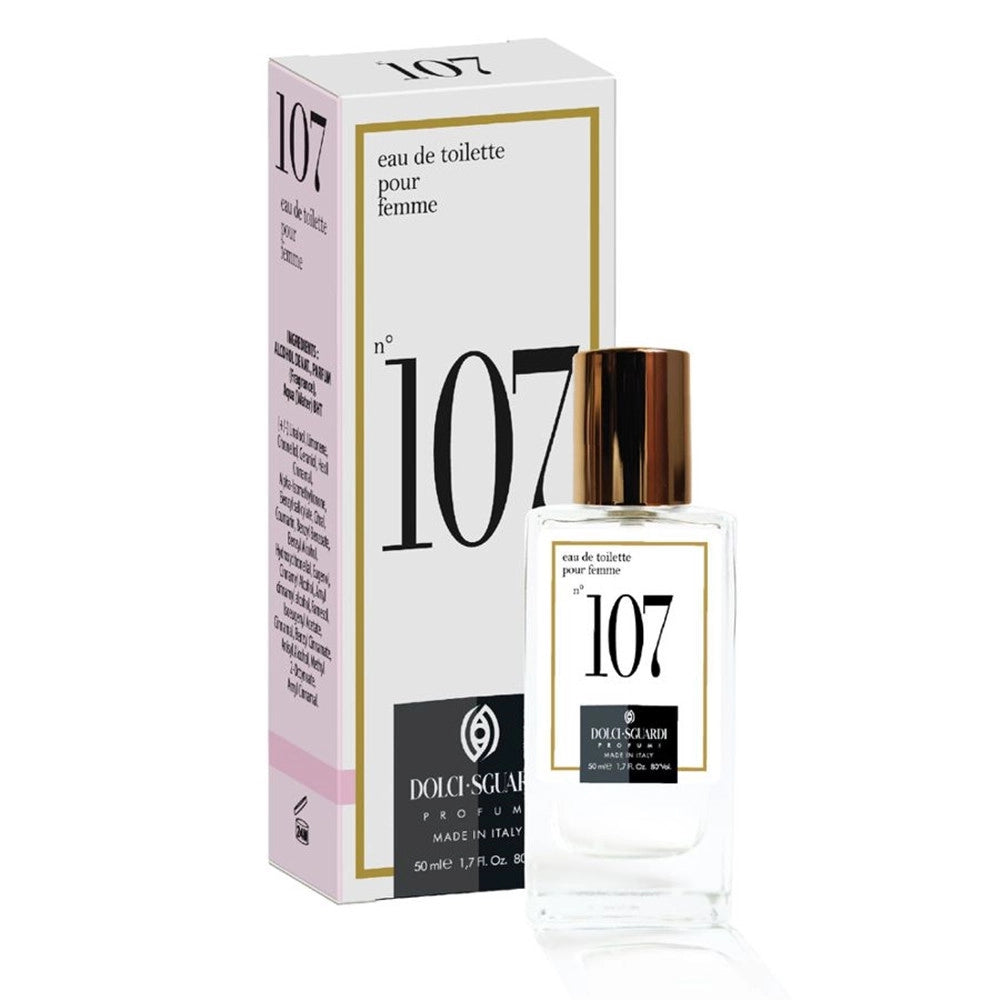 Trade Shop - Profumo Corpo Eau De Toilette Da Donna N°107 50ml Fragranza Femminile Avvolgente 009111 -