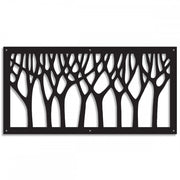 BOSCO - Pannello in PVC traforato - Parasole Colore: nero, Misura: 47x94 cm