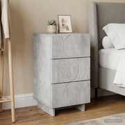 Armadio da Notte Grigio Cemento 33,5 x 34,5 x 60 cm 8011429