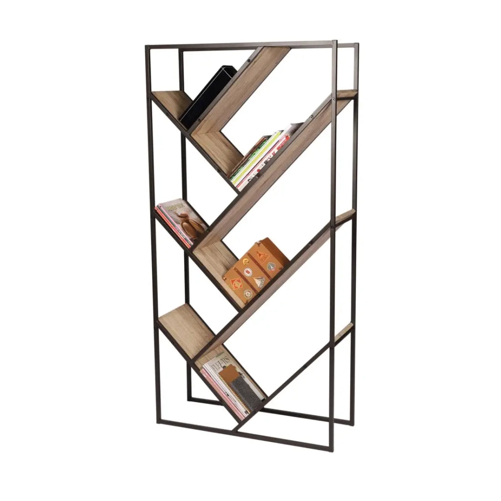 Libreria da ufficio design con 7 ripiani collezione DARYL - Dimensioni 80x30x160 cm