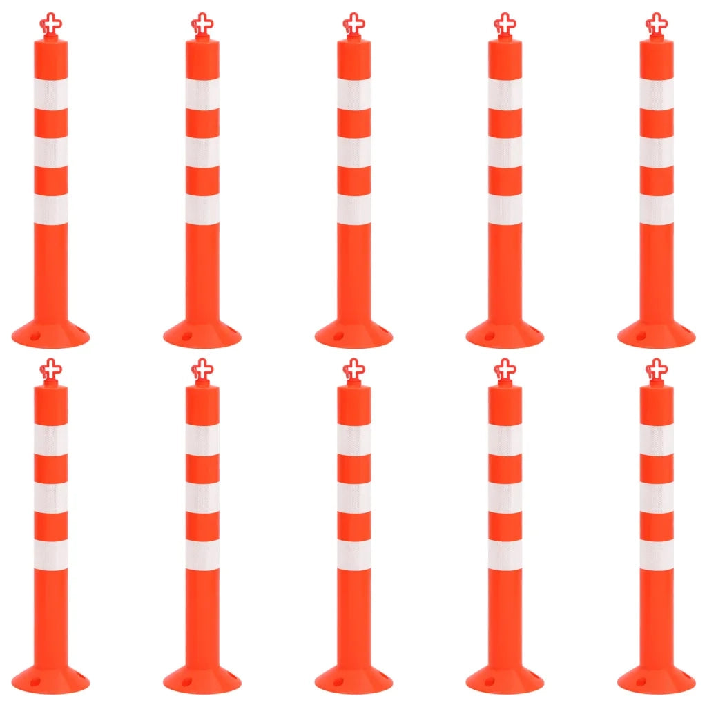 Dissuasori Traffico con Catena 10 pz 75 cm in PE