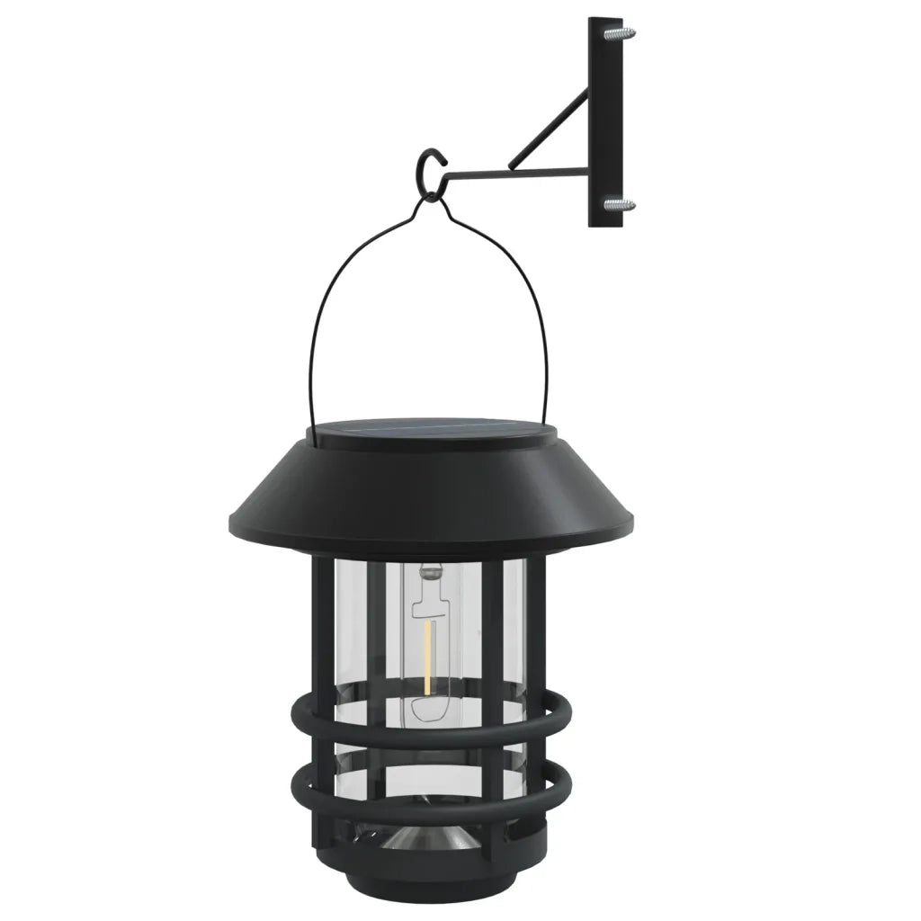 Lanterne Solari da Parete per Esterni 4 pz Bianche CFW2731014