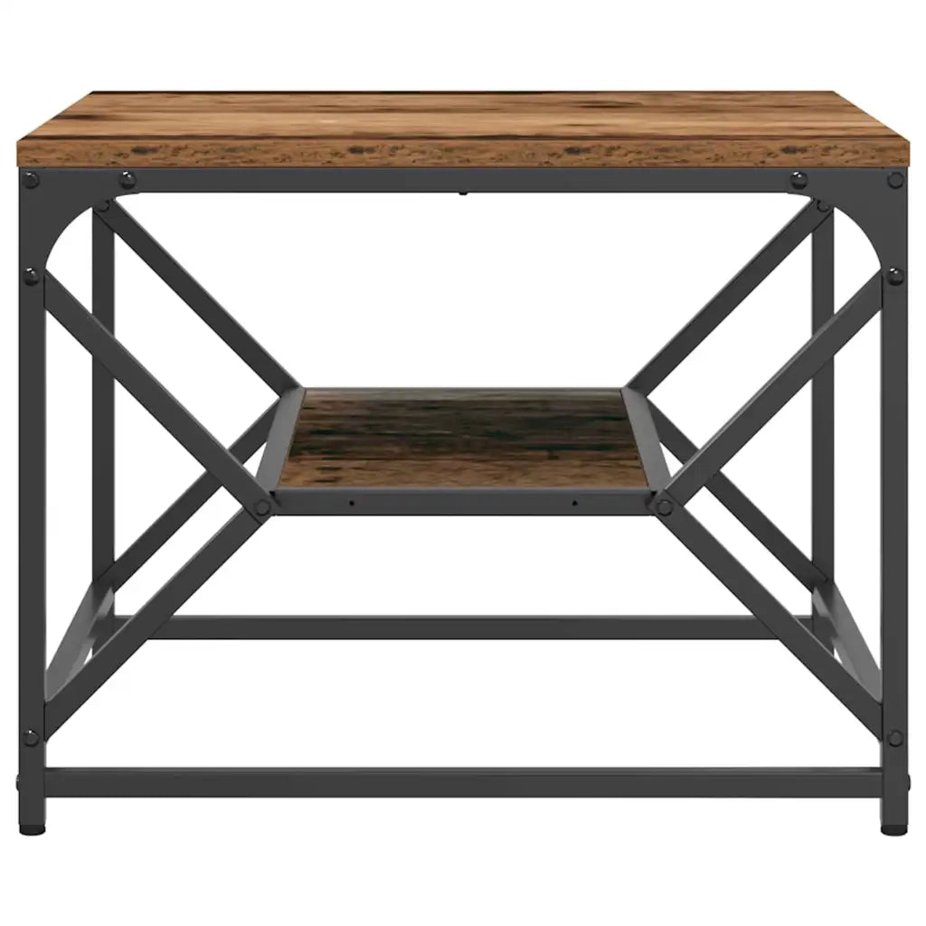 Tavolino da Salotto-Tavolino da soggiorno-Tavolo Legno vecchio 51 x 50 x 40 cm