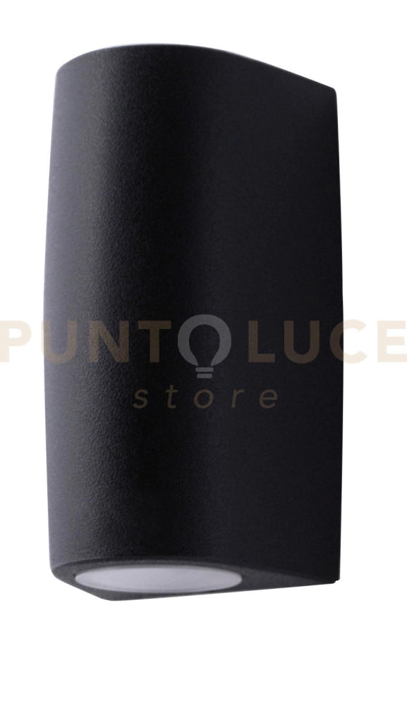 AOSTA APPLIQUE PICCOLA 1 LUCE ATTACCO GU10 NERO IP55