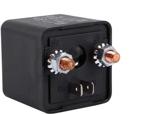 Relè Auto - Pulsante ON/OFF - 12V 200A - Adatto per veicoli - Idoneo per barche e autoveicoli - Colore nero
