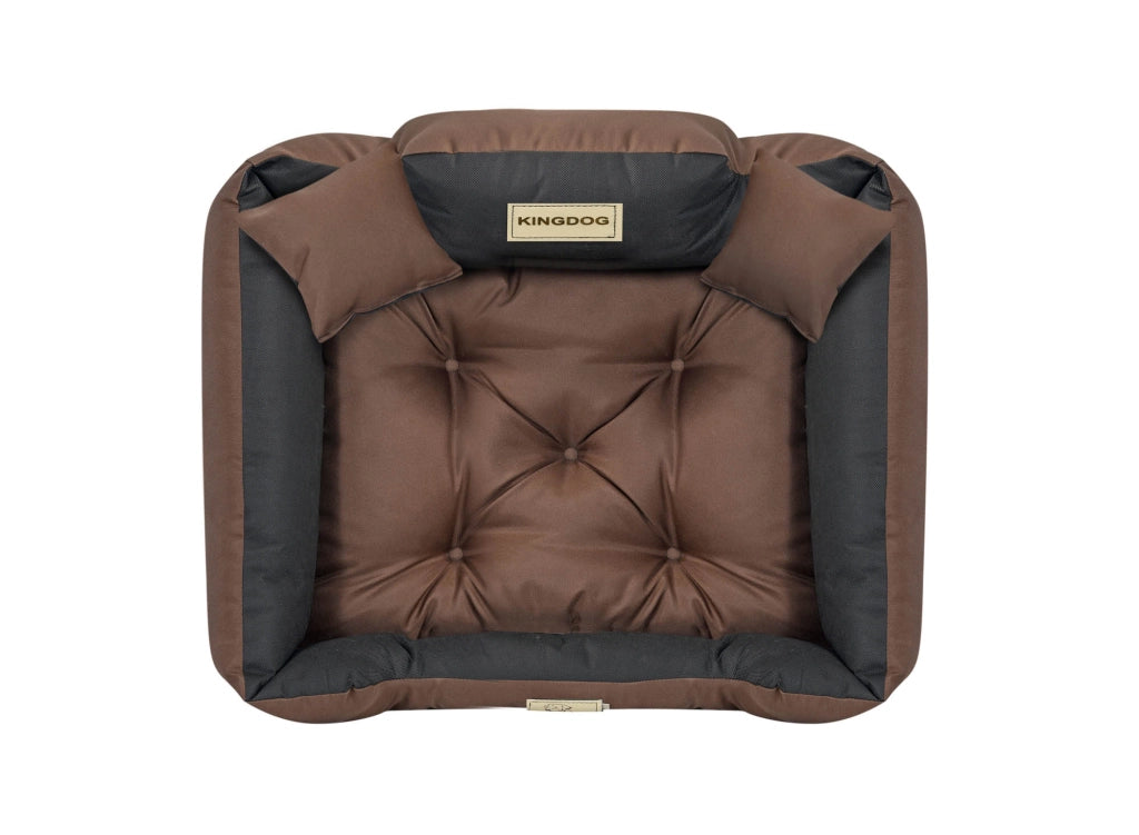 AIO FACTORY 115x95 cm KINGDOG Cuccia per cani impermeabile personalizzabile Marrone