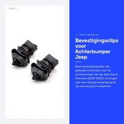 Clip di fissaggio - Onderdeel 68158192AA - Adatto per Jeep Grand Cherokee 2012-2020 - Alta qualità - Sostituzione diretta - Funzionalità affidabile