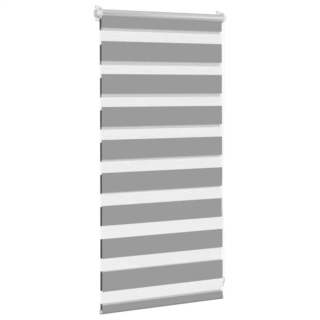 Tenda a rullo zebra-Tenda avvolgibile 40,9x100 cm Tessuto Larghezza 36,7 cm grigio