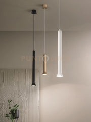 SOSPENSIONE LILA GRANDE NERO 1 LUCE ATTACCO GU10 D.6,6CM H.48CM