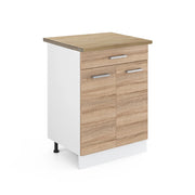 Vicco Mobiletto base per cucina Sonoma 60 cm con cassetto, PL Rovere