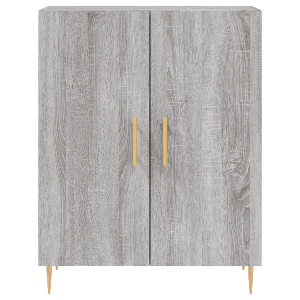 Credenza Grigio Sonoma 69,5x34x180 cm in Legno Multistrato 3189243