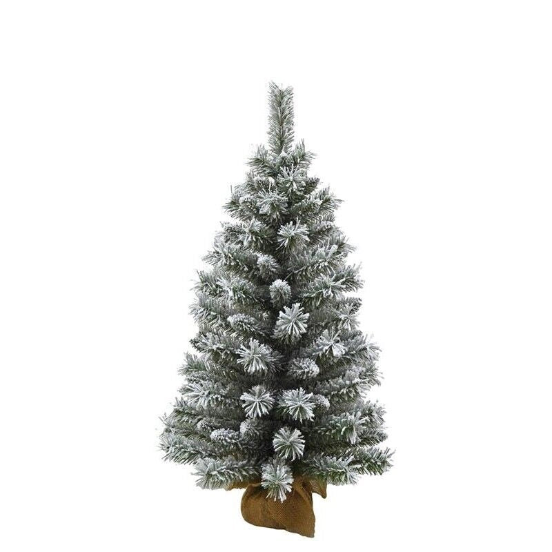MAURY'S ALBERO DI JUTA VERDE INNEVATO ALTEZZA 80 CM