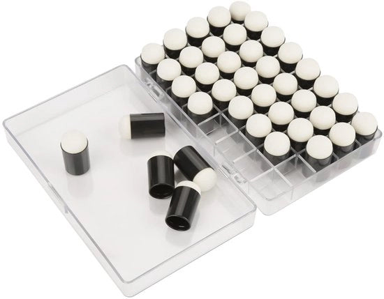 Set di pennelli in spugna per vernice - 40 pezzi - pennelli ad assorbimento - ideali per mescolare - effetti pittorici - pulibili - pennelli per vernice in spugna
