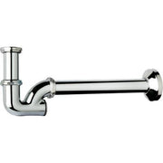 SIFONE CR A P ISPEZIONE POSTERIORE TEA  OTTONE CROMATO 11/4 CANNA CM 25