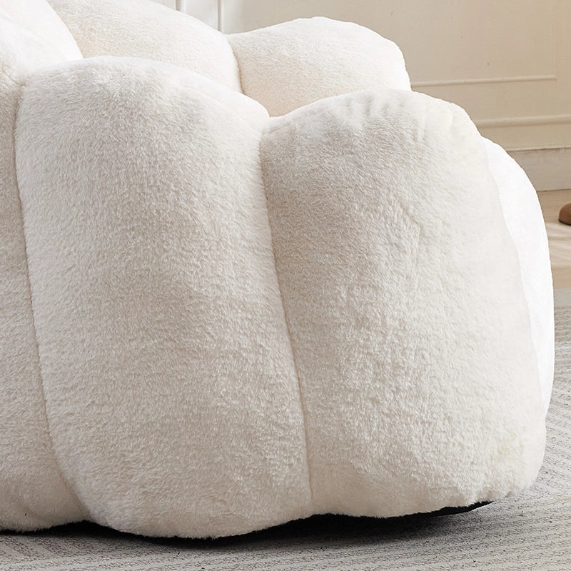 Divano compatto Lotus ¨C Minimal ¨C velluto grigio chiaro, senza montaggio
