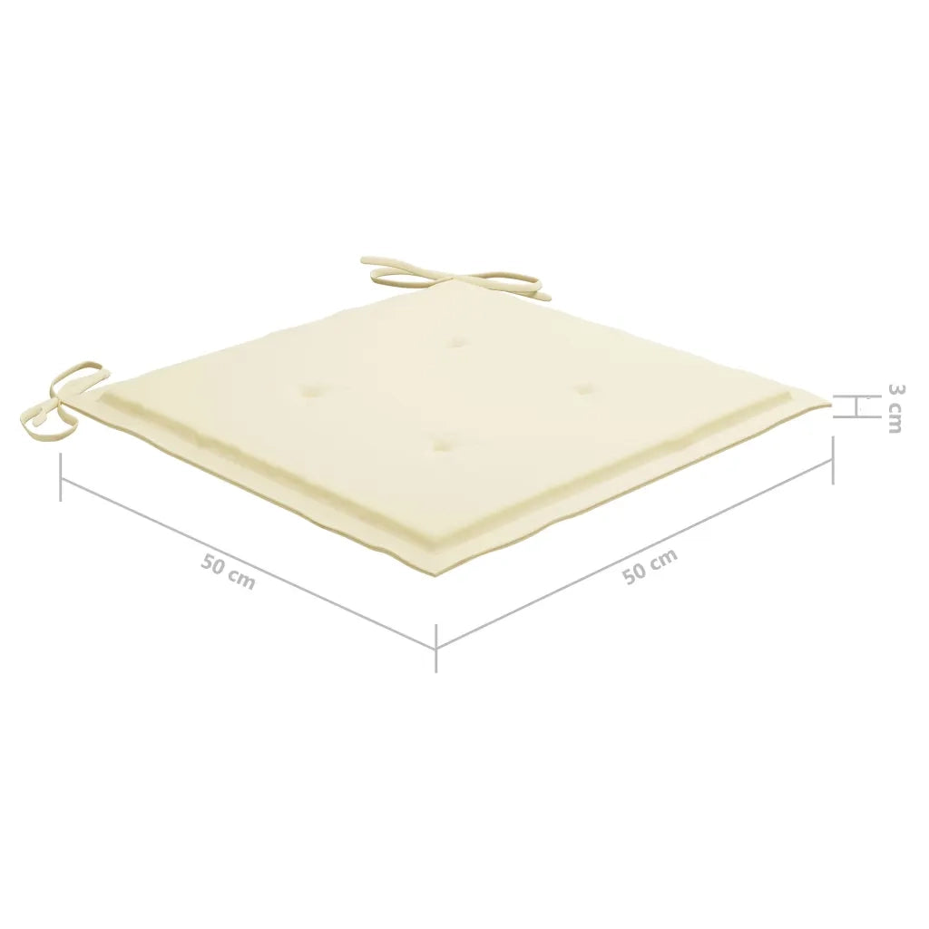 Sedie da Giardino con Cuscini 6 pz in Legno Massello di Acacia 3078499