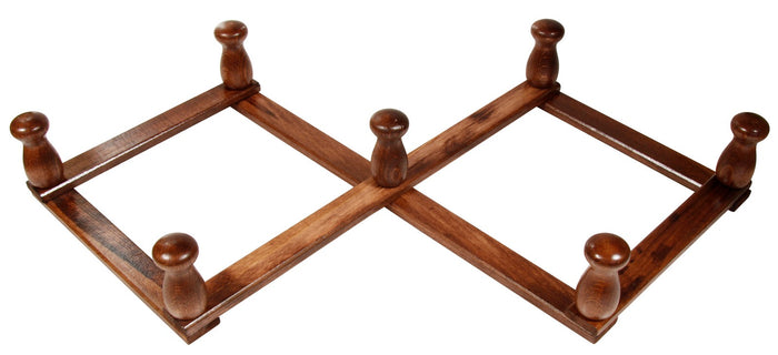 2blister blister appendiabiti trattato a 7 ganci noce cod:ferx.73027