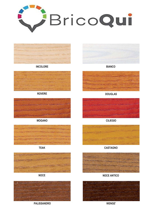 Impregnante per legno 750ml trasparente colorato opaco interno esterno bondewood BIANCO