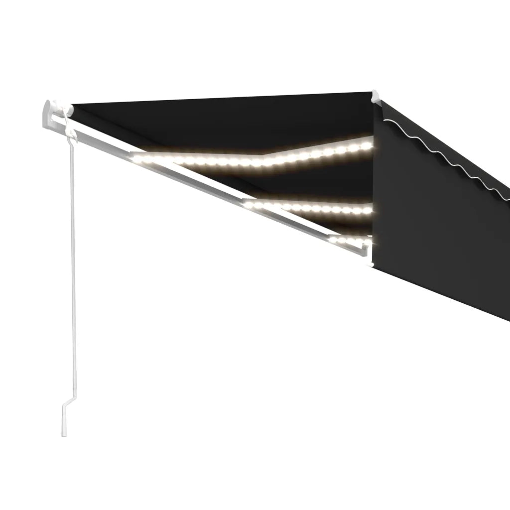 Tenda Automatica con Parasole Sensore Vento e LED 6x3 Antracite 3069374