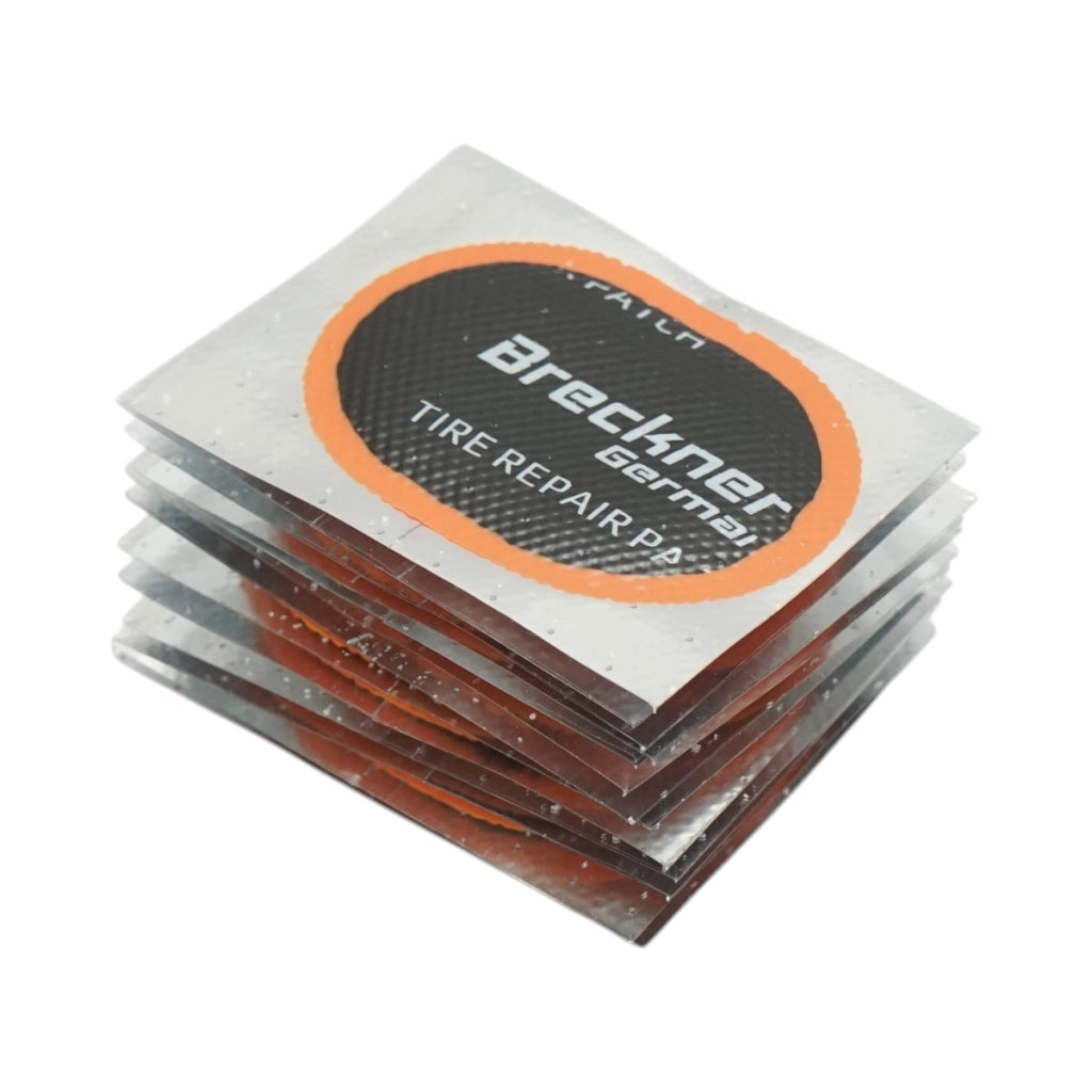 Toppe vulcanizzanti ovali 30x40mm universali per camere d'aria 50 pz/set Breckner Germany