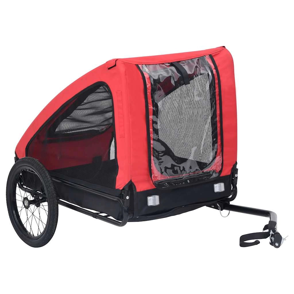 Rimorchio/carrello per animali domestici rosso 02_0044371
