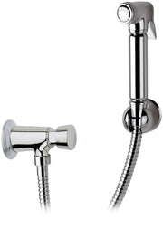 Set doccetta bidet con: doccia a pulsante, flessibile e rubinetto temporizzato