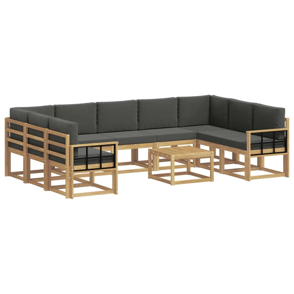 Set di divani da esterno 10 pcs Bianco e Antracite 3388266