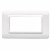Placa ave s44 bianco in tecnopolimero design elegante *** numero posti 4 moduli, confezione 1