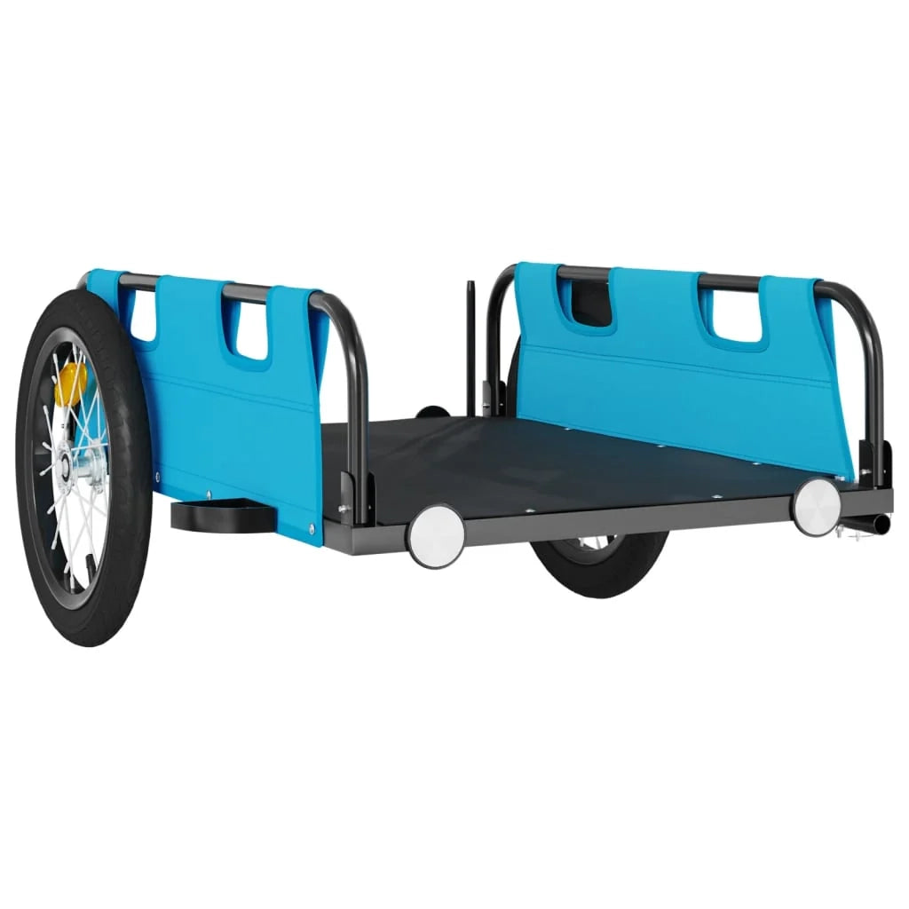 Rimorchio/carrello per bicicletta tessuto Oxford ferro blu 02_0044391
