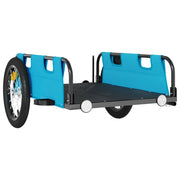 Rimorchio/carrello per bicicletta tessuto Oxford ferro blu 02_0044391