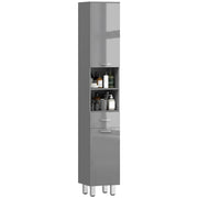 Mobile bagno con cassetto e ripiani regolabili ¨C Xylo ¨C Grigio