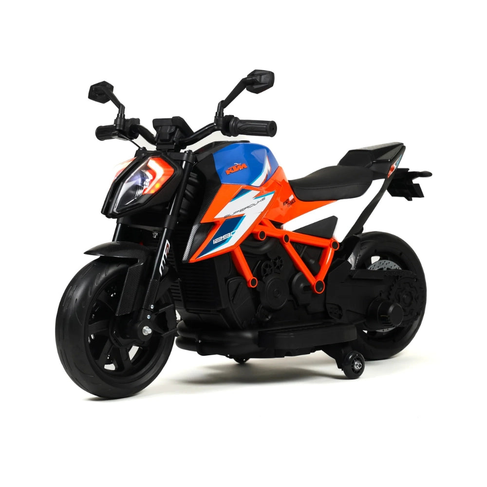 Moto KTM Super Duke 1290 12V per Bambini con Licenza Ufficiale-Arancione