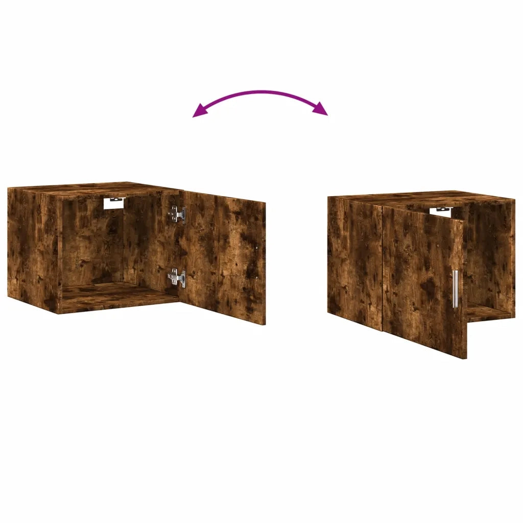 Mobile a Parete Rovere Fumo 50x42,5x40 cm in Legno Multistrato 846114