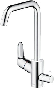 Valvola da cucina - Valvola da cucina - Lavorare comodamente - Uscita rotativa - 260mm di altezza - Acciaio inox