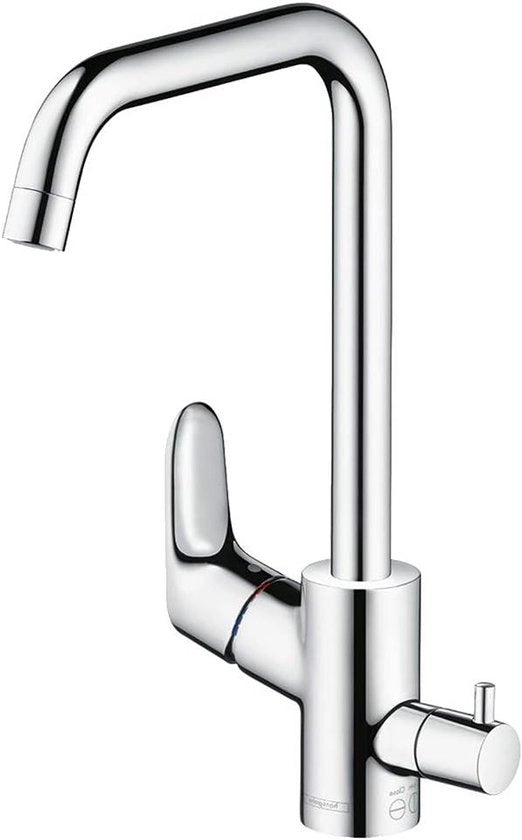 Valvola da cucina - Valvola da cucina - Lavorare comodamente - Uscita rotativa - 260mm di altezza - Acciaio inox