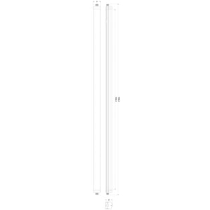 TRI PROOF plafoniera LED 43W soffitto parete lampada impermeabile IP65 IN OUT luce seminterrato garage cantine 230V