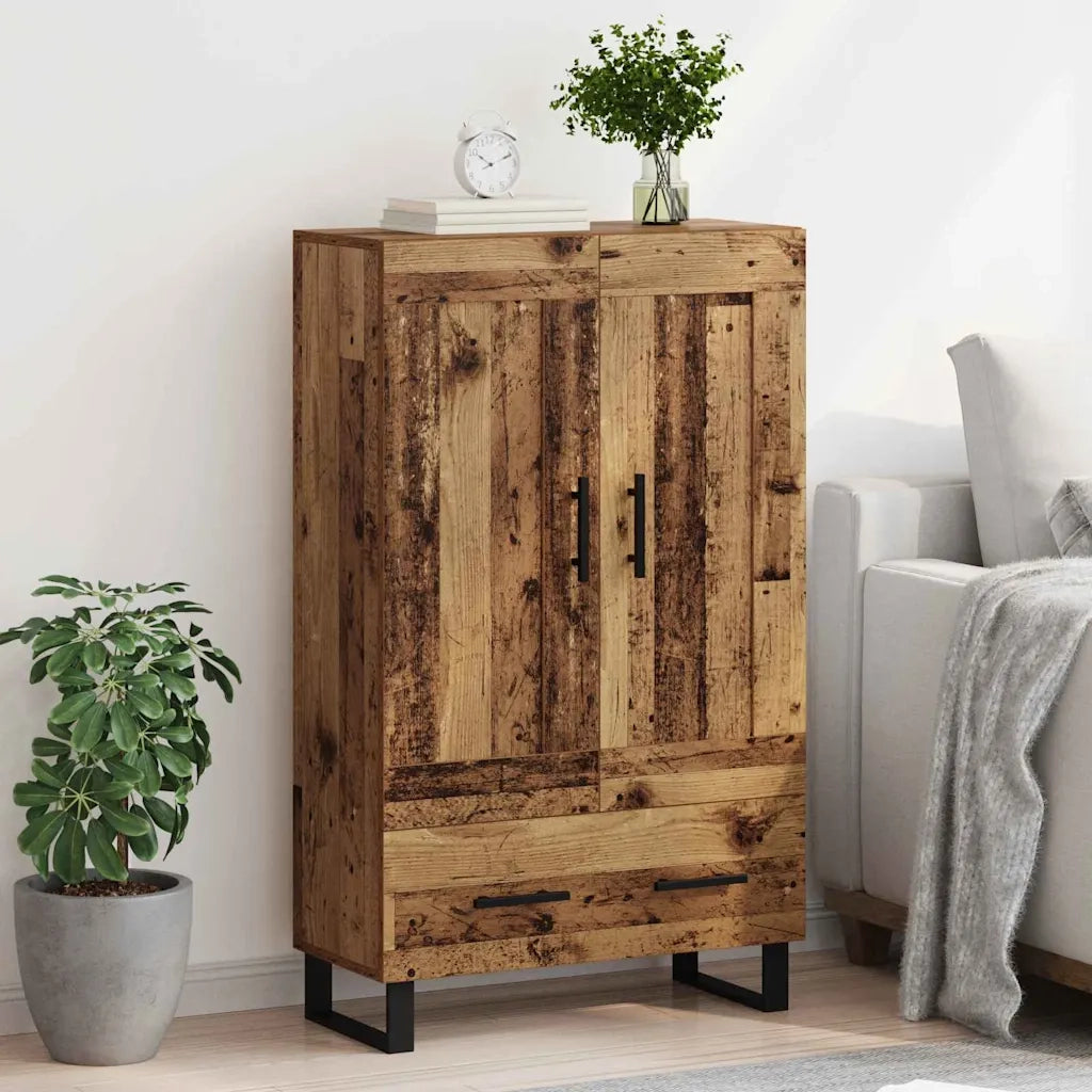 Credenza | Madia | Buffet da pranzo | Armadio da pranzo Legno vecchio 69,5 x 31 x 115 cm Legno multistrato
