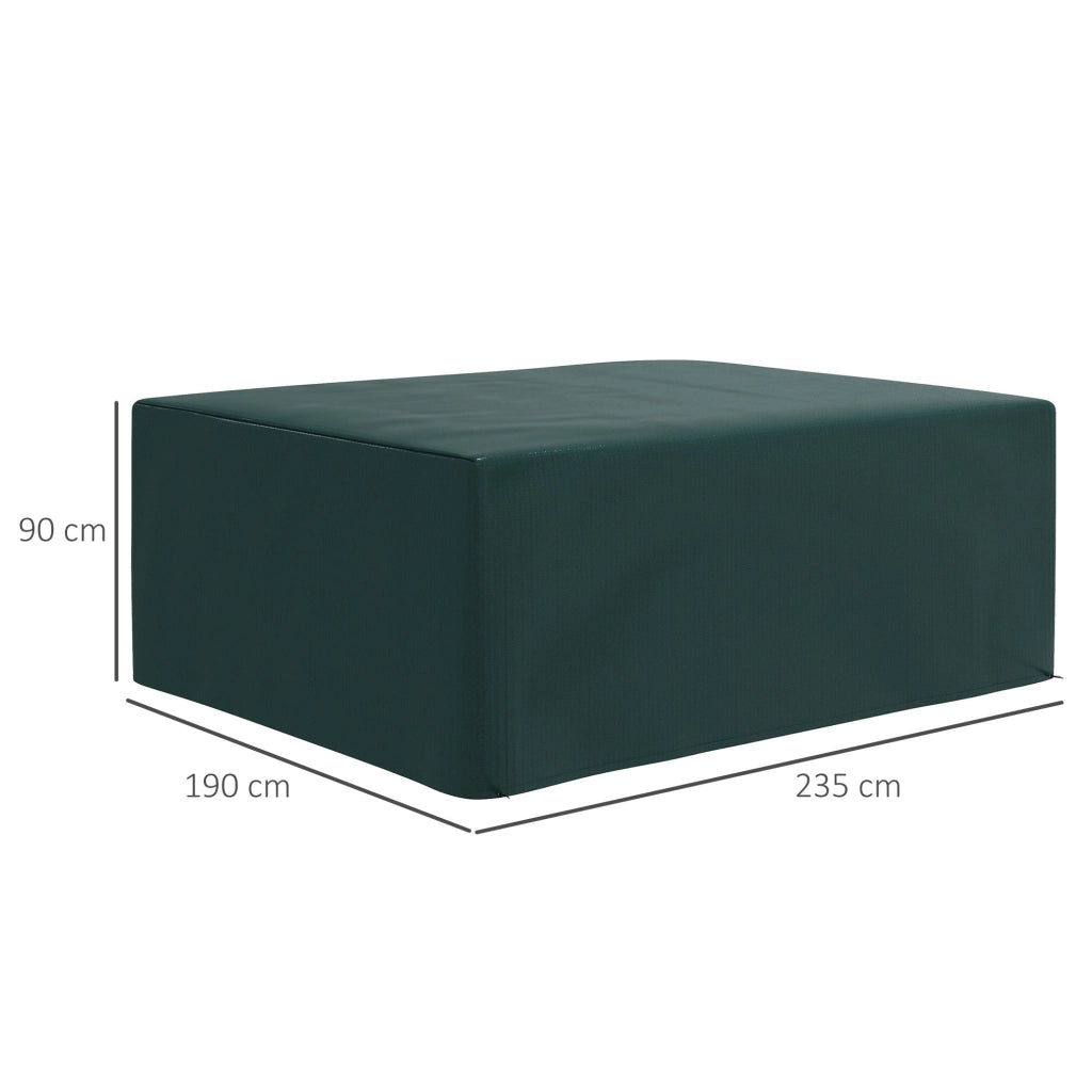 Copertura per Mobili da Giardino ¨C zephmum ¨C Verde 235x190x90cm