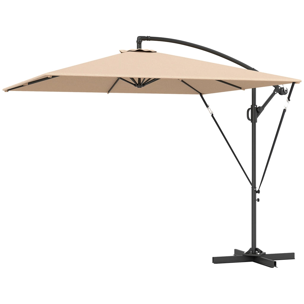 Ombrellone da Giardino Decentrato ¨C zephmum ¨C 2.5x2.5 m Cachi