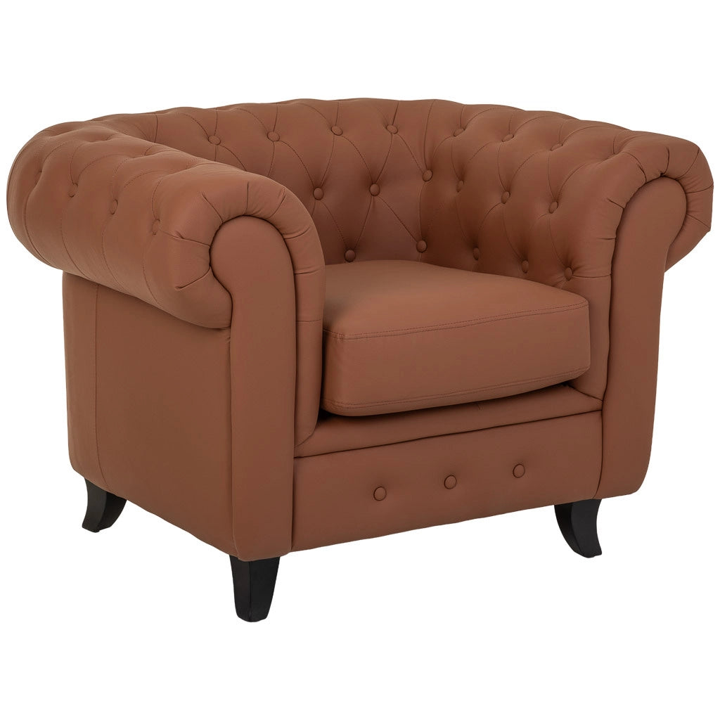 Poltrona in mousse color moka 110x81x77h cm