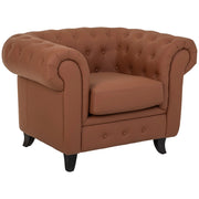 Poltrona in mousse color moka 110x81x77h cm