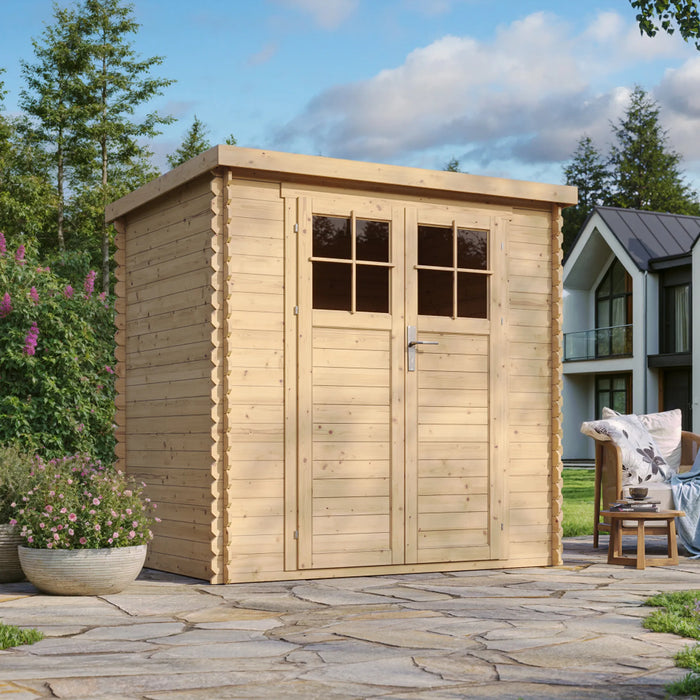 TIMBELA M311F+M311G Casetta da Giardino-  239x105x204cm