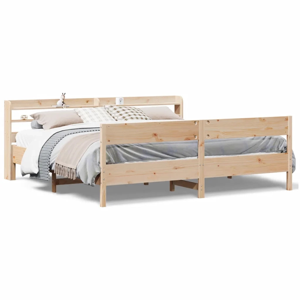 Letto senza Materasso 180x200 cm in Legno Massello di Pino 3306918