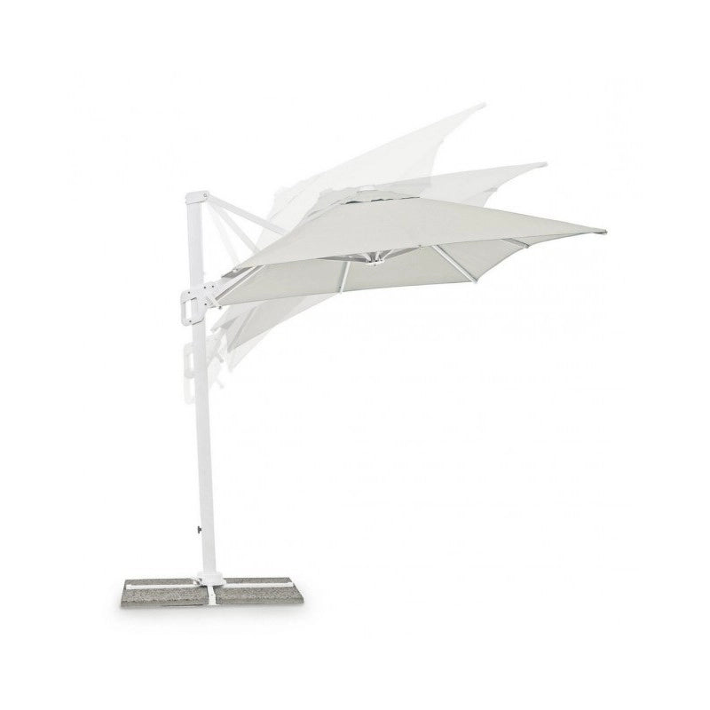 Ombrellone braccio Eden bianco/naturale 2x3 m