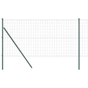 Recinzione da Giardino | Recinzione con Posto Verde 1,4 x 10 m Acciaio e PVC