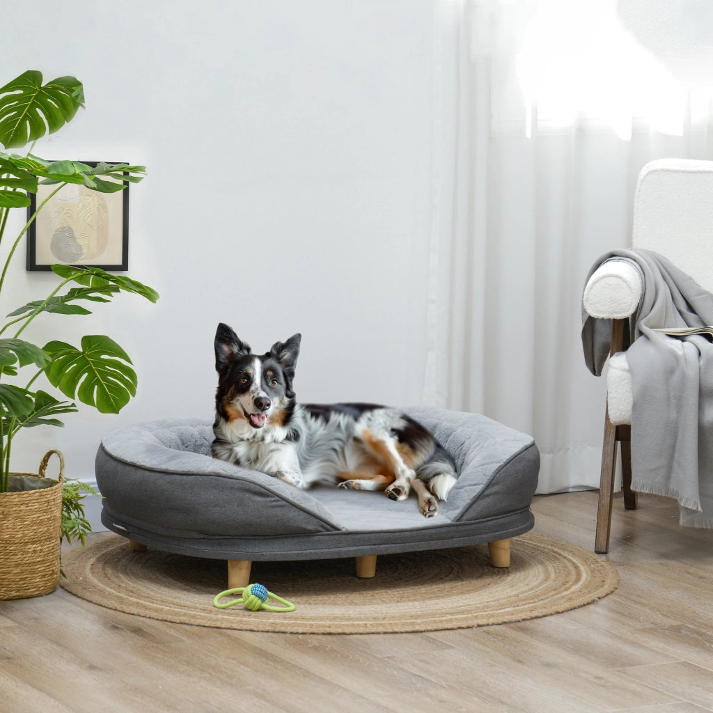 Divano per animali domestici ¨C zephmum ¨C Grigio 90x78x25 cm