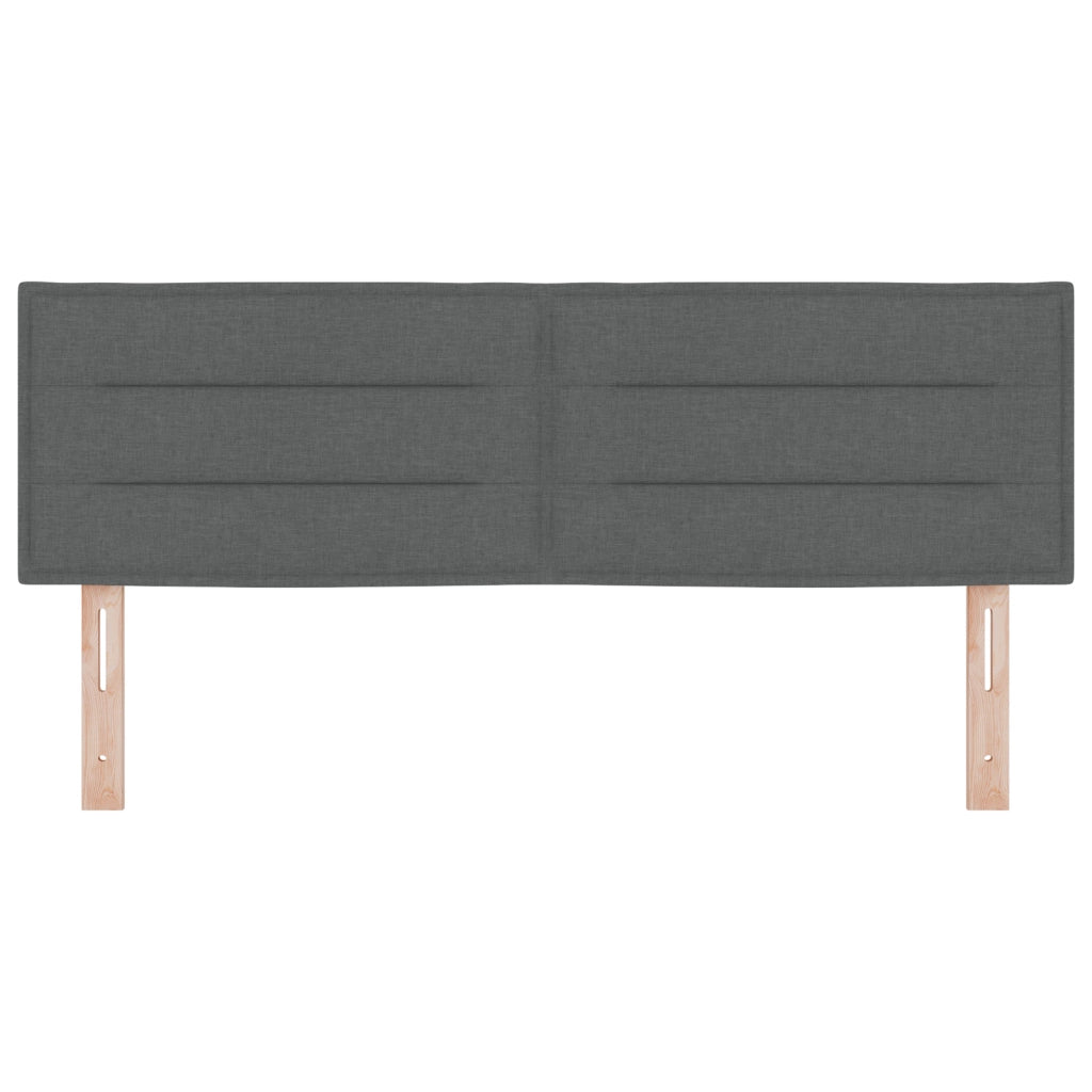 Testiera  Design Lines Grigio Scuro 140 cm Tessuto
