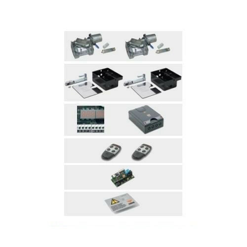 SET AUTOMAZIONE INTERRATA 230V PER CANCELLI A BATTENTE CARDIN KT-HL251KS9 NUOVO